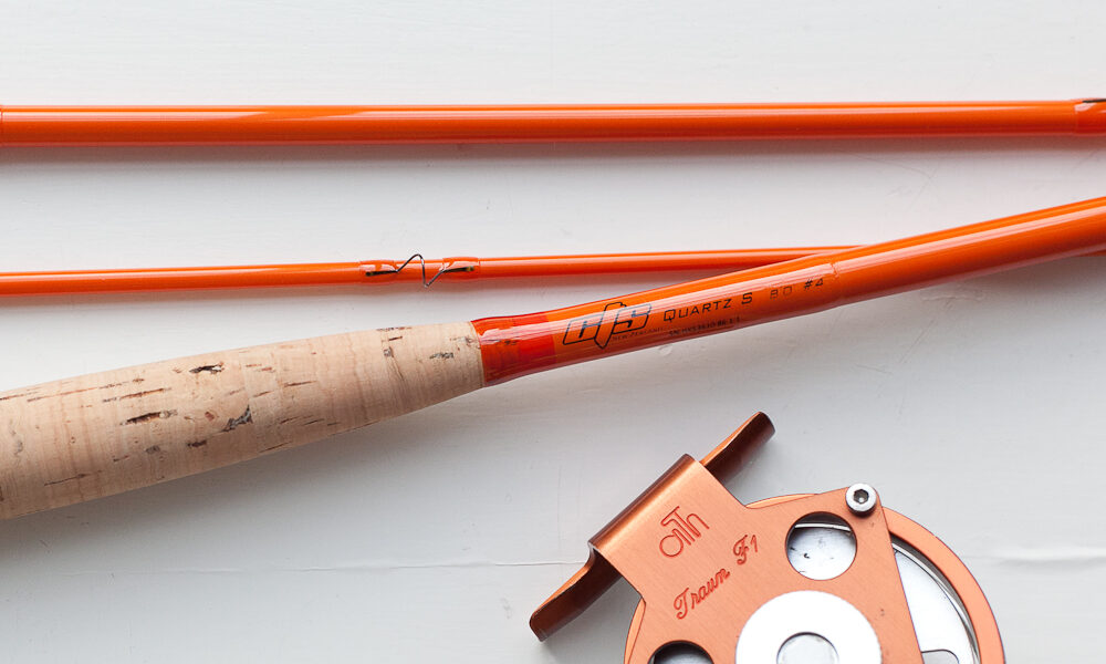 Orange Fibreglass Fly Rod